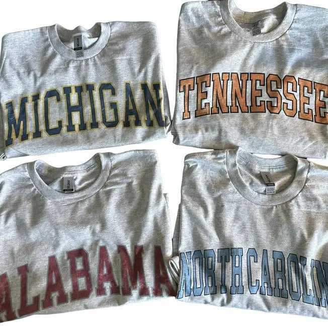 Vintage Varsity College Tee Shirt Hoodie, Sweatshirt | HypeDripTees.com