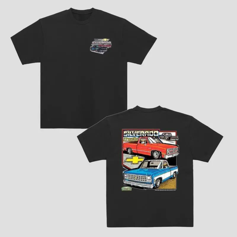 Vintage Vibe, Chevy Silverado T-Shirt, Classic Car shirt, Men's Cotton Tee, Gift for Him, Old School Casual, Menswear,...