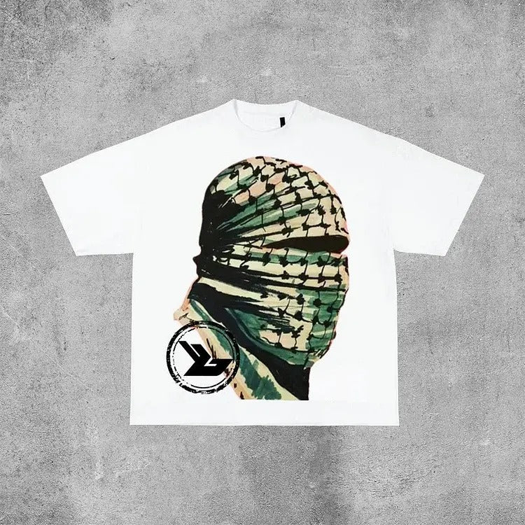 Vintage War Is Over Graphic Cotton Short Sleeve T-Shirt graphic  tees graphic  tees  men Crewneck Menswear Top Apparel...
