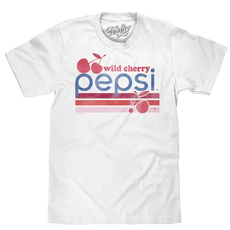 Vintage Wild Cherry Pepsi Logo T-Shirt - White Hoodie, Sweatshirt | HypeDripTees.com