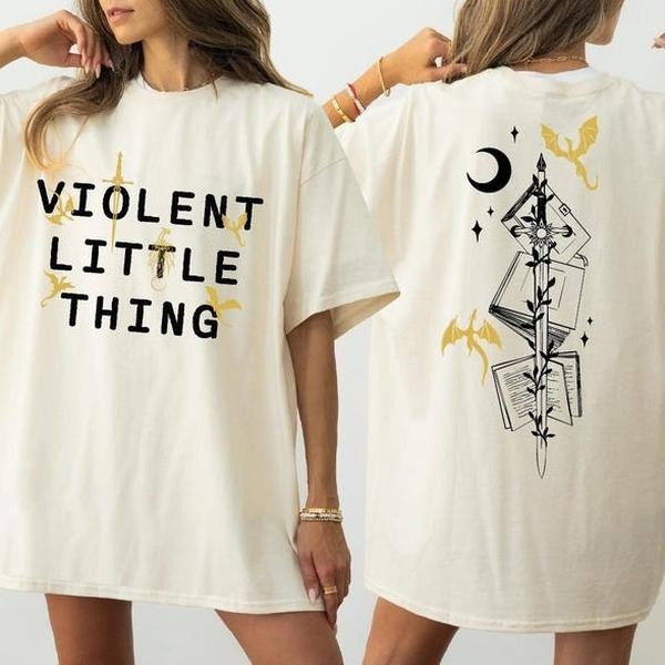 Violent Little Thing 2-Sided Shirt, Fourth Wing Dragon Rider Tee ,Riders Quadrant Tee, For Men, For Women Hoodie, Sweatshirt