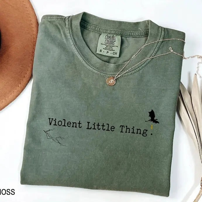 Violent Little Thing t-shirt, Basgiath War College Tshirt, Violet Sorrengail T-shirt, Fourth Wing Shirt, Fourth Wing...