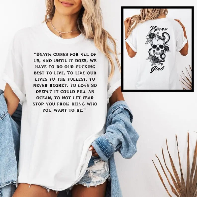 Viper's Girl Book Inspired T-Shirt | Literary Fan Tee | Perfect for Book Lovers | Bookish babe T-Shirt | Dark Romance...