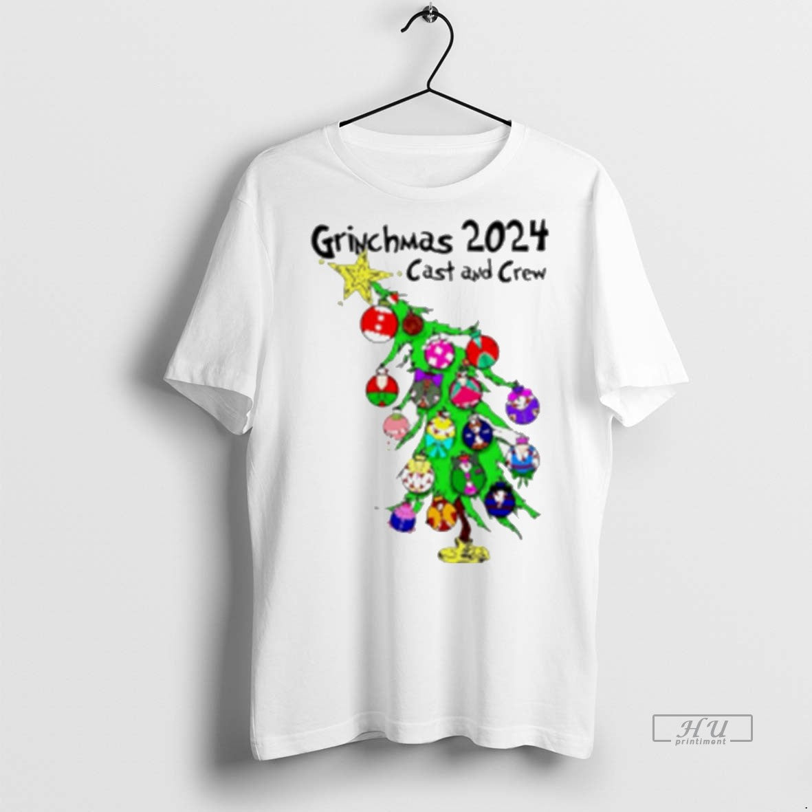 Viral Christmas Grinchmas Cast And Crew White Tee Shirt Sweater