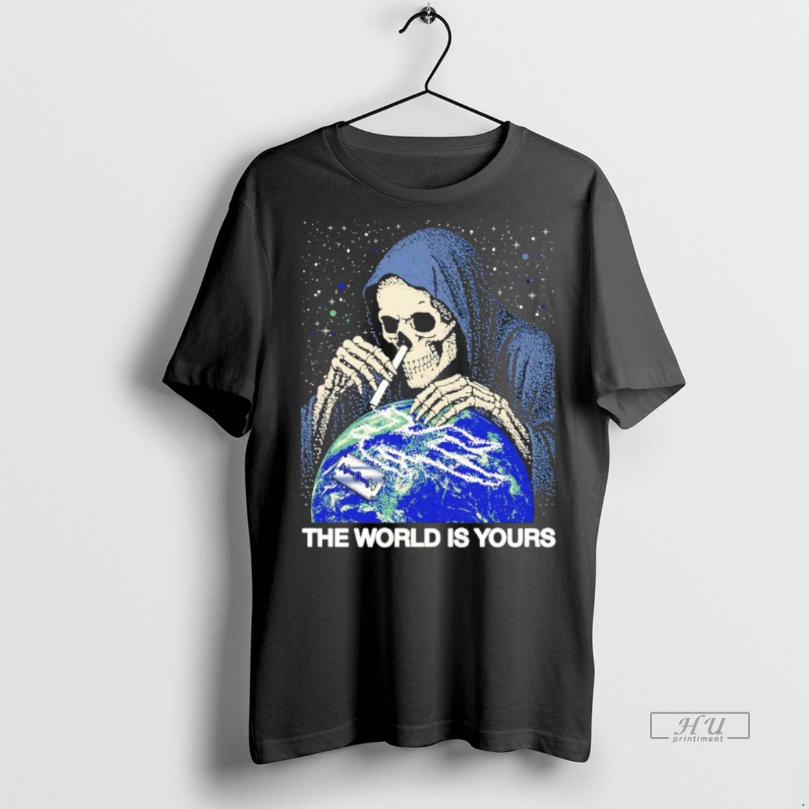 Viral Grim Reaper The World Is Yours Tee Shirt Sweater