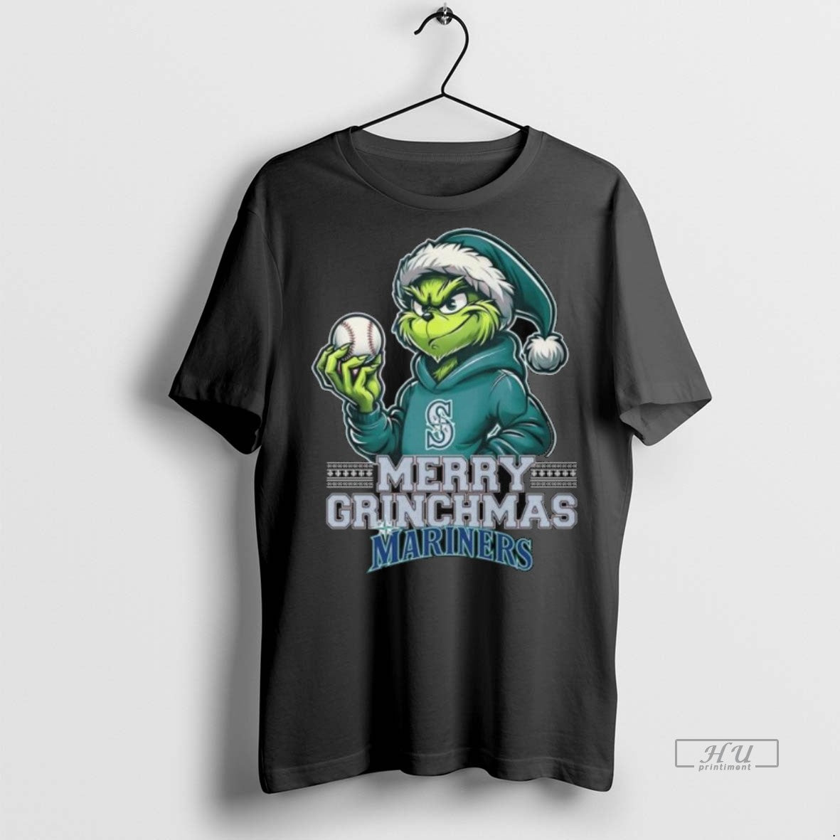 Viral The Grinch Merry Grinchmas Seattle Mariners 2025 Long Sleve Tee Shirt Sweater