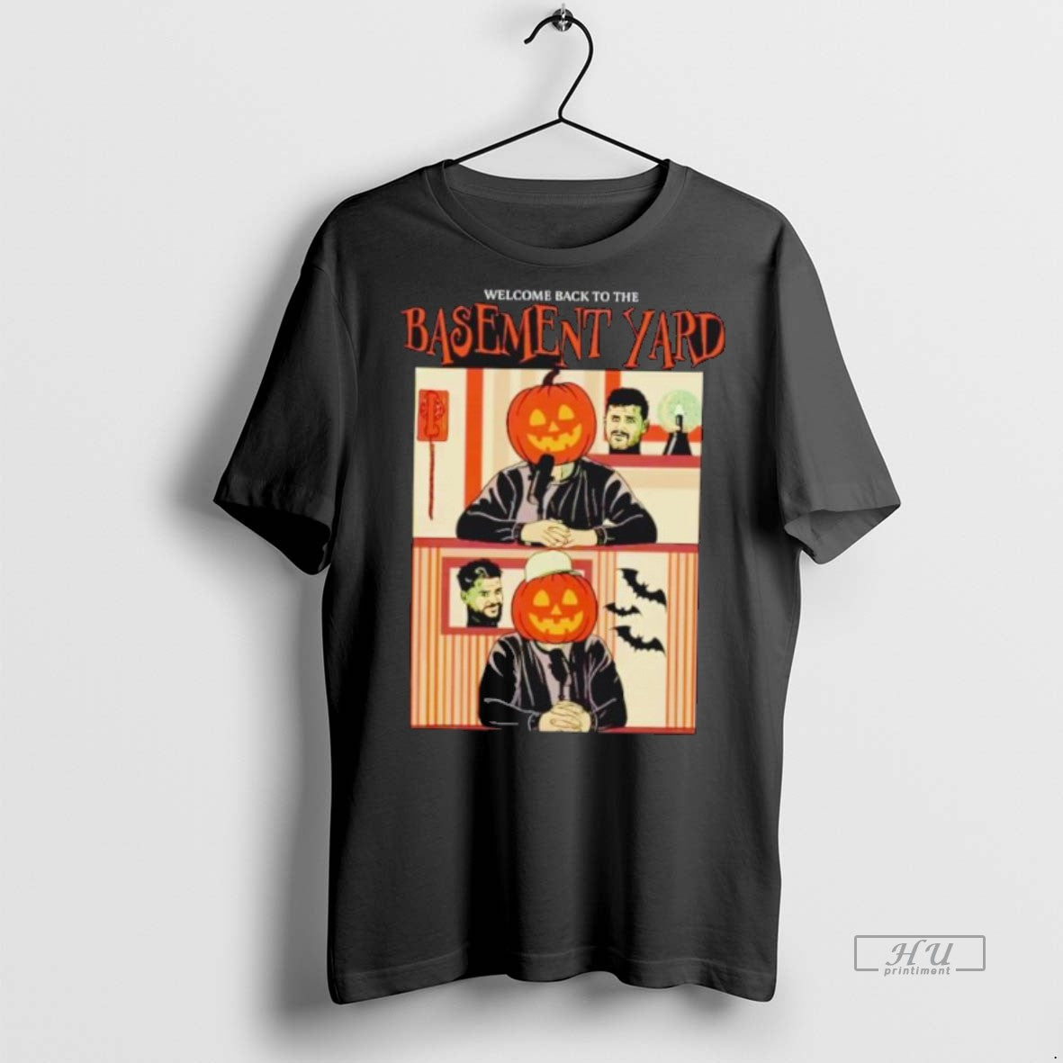 Viral Welcome Back To The Basement Yard Pumpkin Heads Tee Shirt Sweater