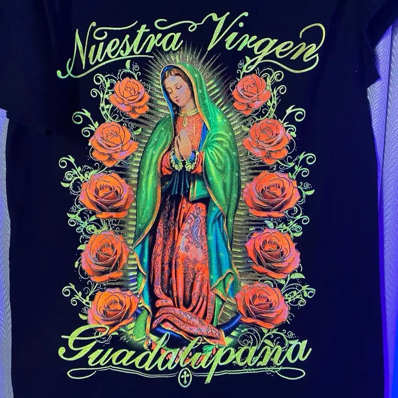 Virgencita doble vista T-shirt Man Tshirt Shortsleeve Hoodie, Sweatshirt | HypeDripTees.com
