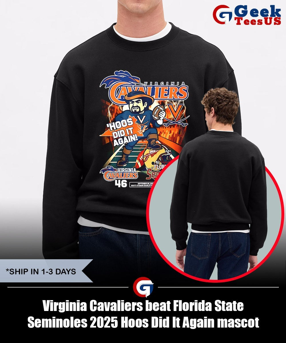 Virginia Cavaliers beat Florida State Seminoles 2025 Hoos Did It Again mascot shirt