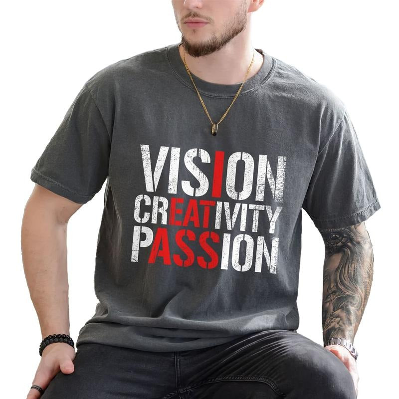 Vision Creative Passion Shirt, Adult Humor Tee, Sarcastic Adult Graphic Printed Tee, Funny Unhinged Shirt, Funny Dark...
