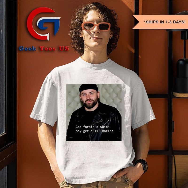 Vita Vea weairng Baker Mayfield Buccaneers God forbid a white boy get a lil motion shirt