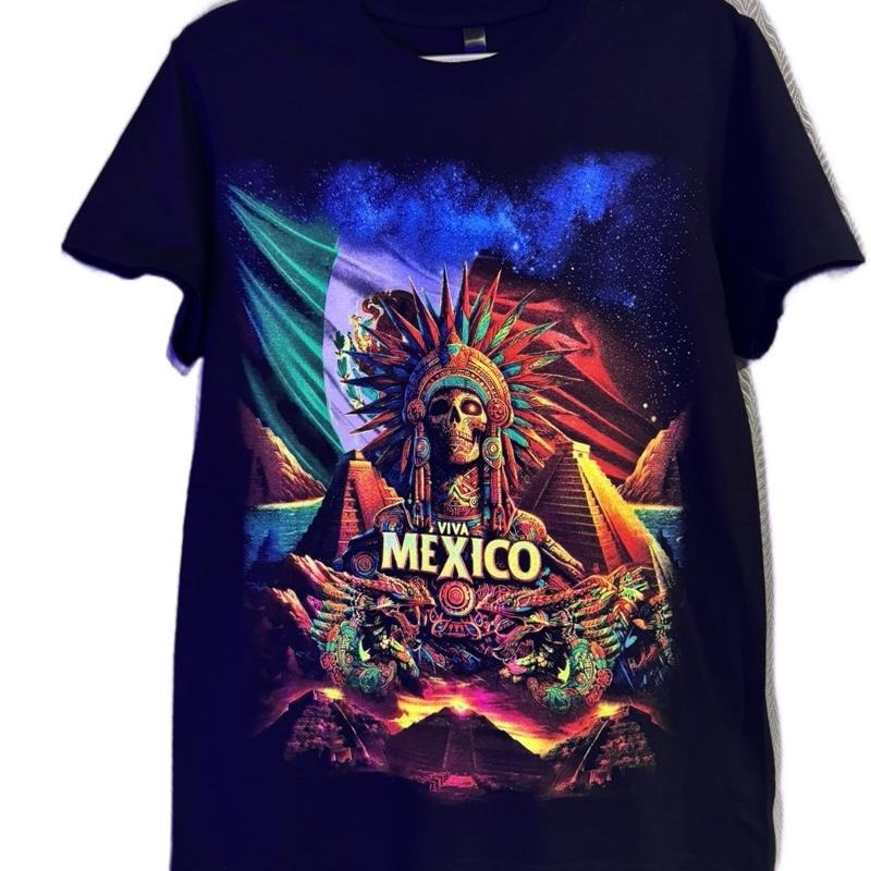 Viva Mexico T-shirt - Black Graphic Tee Featuring Vibrant Mexican Art Design Casual Hoodie, Sweatshirt | HypeDripTees.com