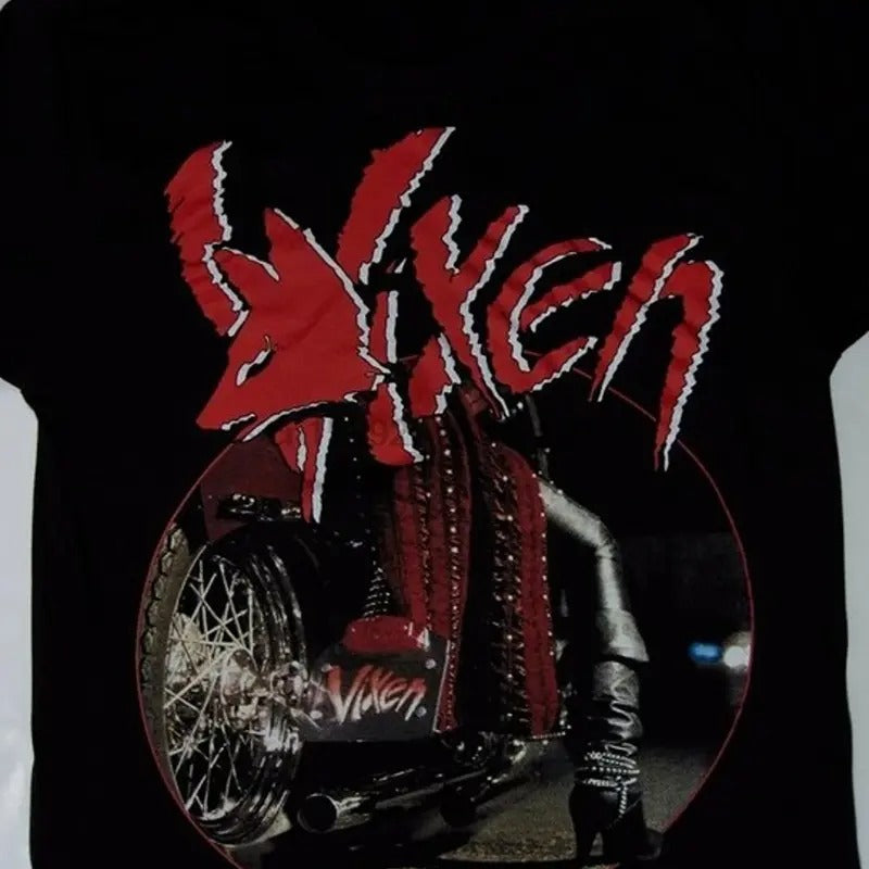 Vixen - Band Tour T-Shirt Cotton Black S To 5XL Tee Hoodie, Sweatshirt | HypeDripTees.com