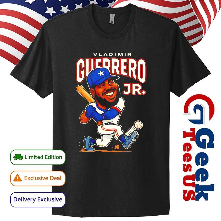 Vladimir Guerrero Jr. Toronto Blue Jays baseball All Star caricature 2025 shirt