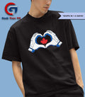 Vladimir Guerrero Jr. wearing love hands Toronto Blue Jays MLB logo shirt