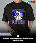 Vladimir Guerrero Montreal Skyline Swing baseball shirt
