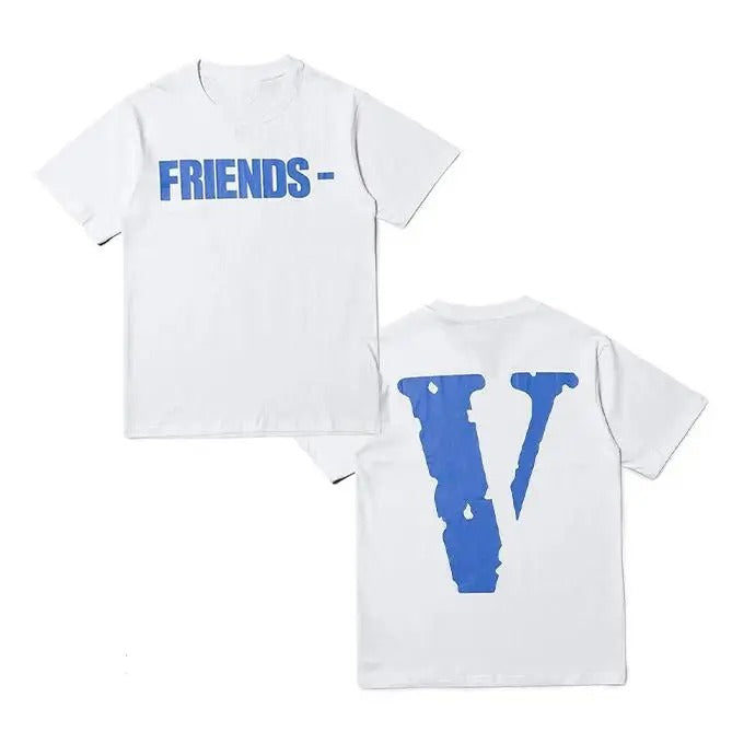 Vlone Blue Friends Miami Pop Up Tee T-shirt, V-Lone T-Shirt, Fashion Casual Couple Hip Hop Short Sleeve, Best Gifts Big V...