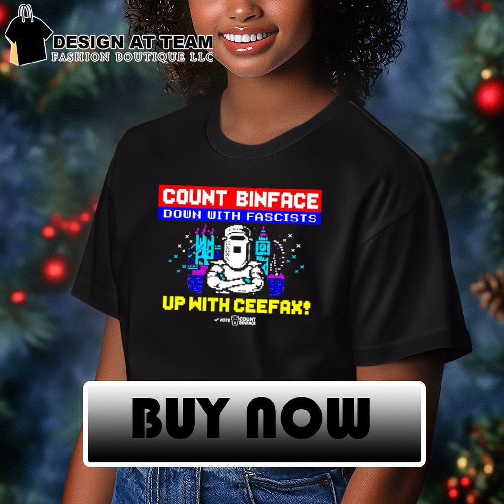 Vote Binface Clacton 2026 Down With Fascists Up With Ceefax Uk Political shirt