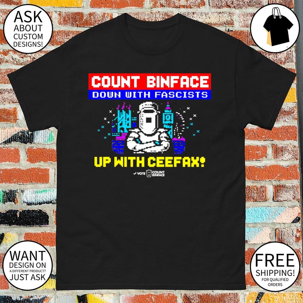 Vote Binface Clacton 2026 Down With Fascists Up With Ceefax Uk Political shirt