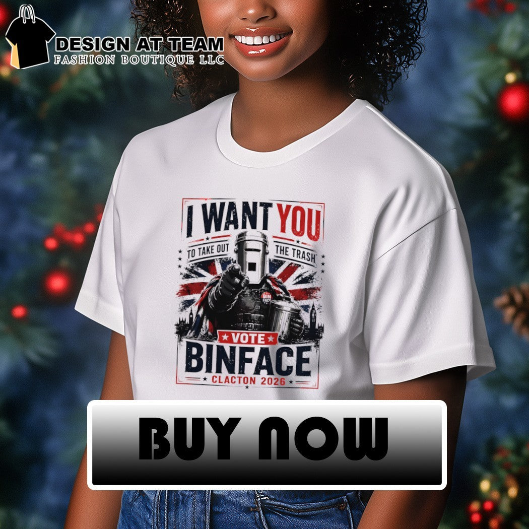 Vote Binface Clacton 2026 I Want You To Take Out The Trash UK Political shirt