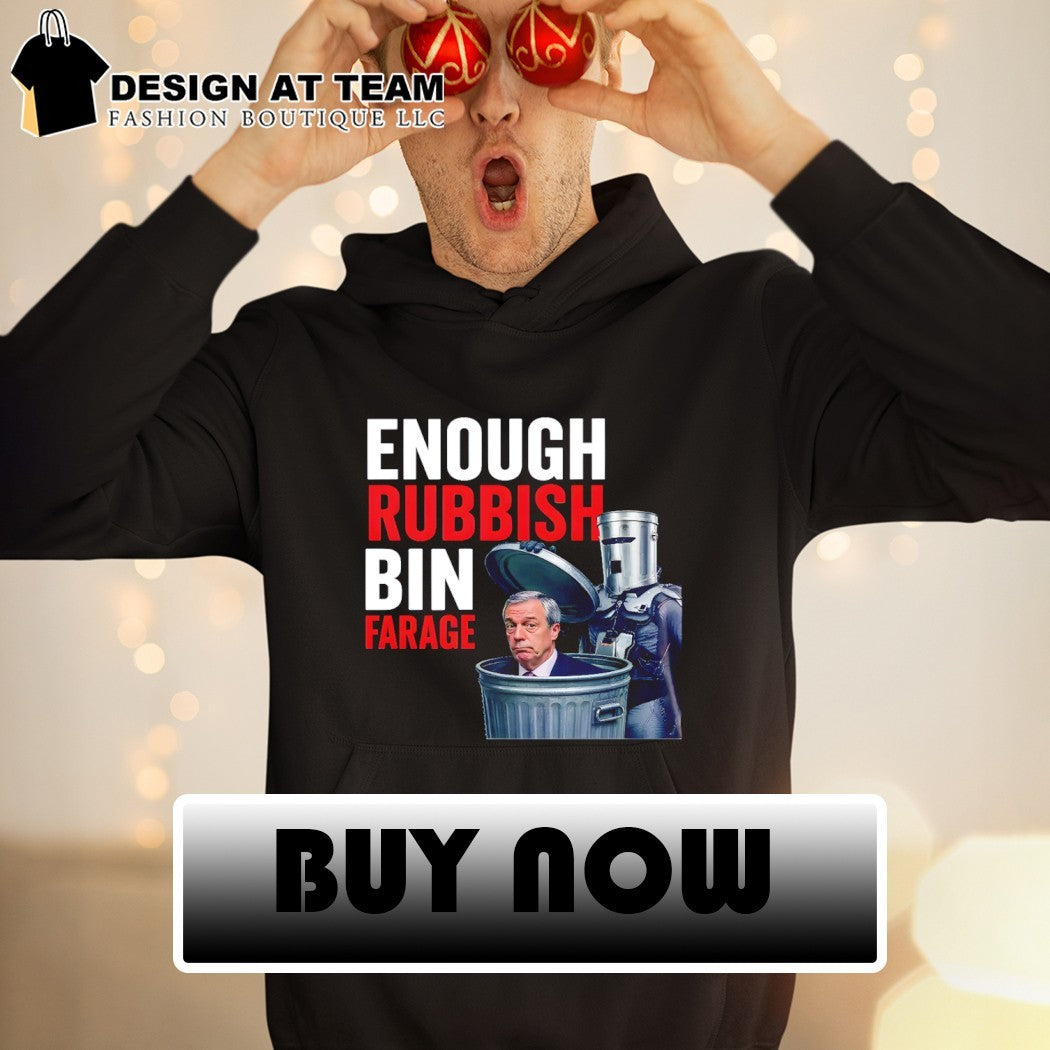 Vote Binface Clacton Count Binface Nigel Farage Enough Rubbish Bin Farage political 2026 shirt