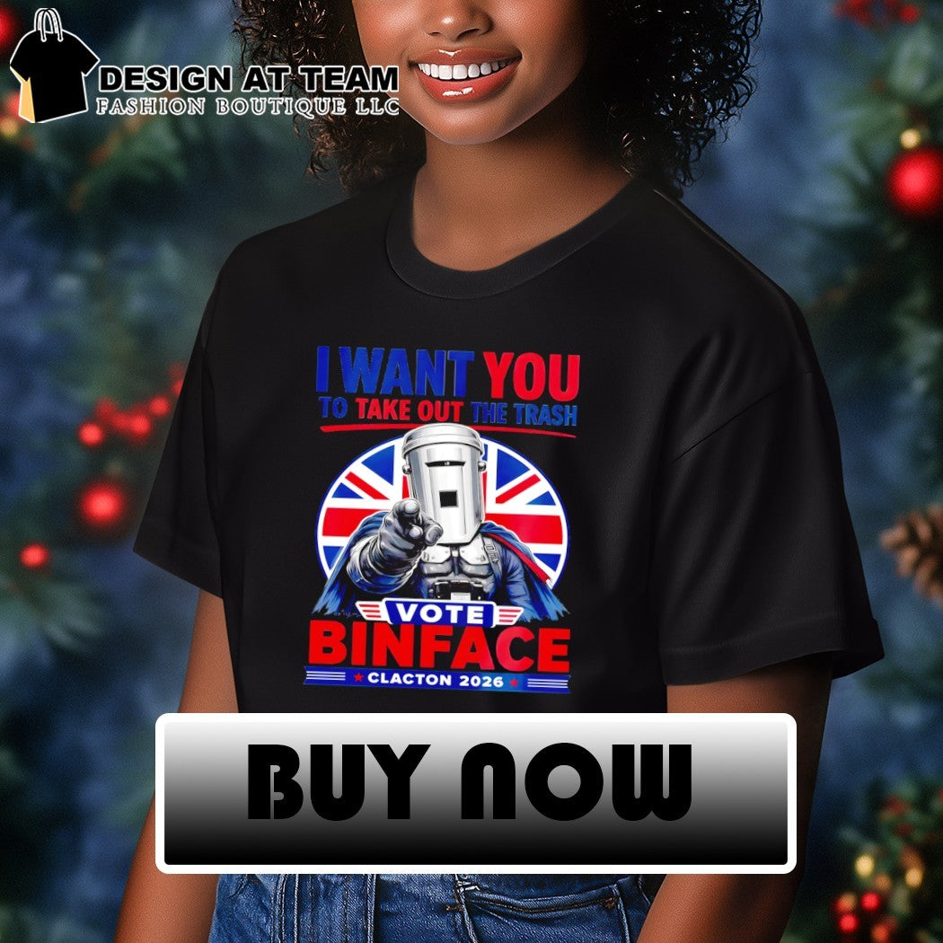 Vote Binface Clacton I Want You To Take Out The Trash Vote Binface Clacton 2026 UK flag Political shirt