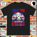 Vote Binface Clacton I Want You To Take Out The Trash Vote Binface Clacton 2026 UK flag Political shirt