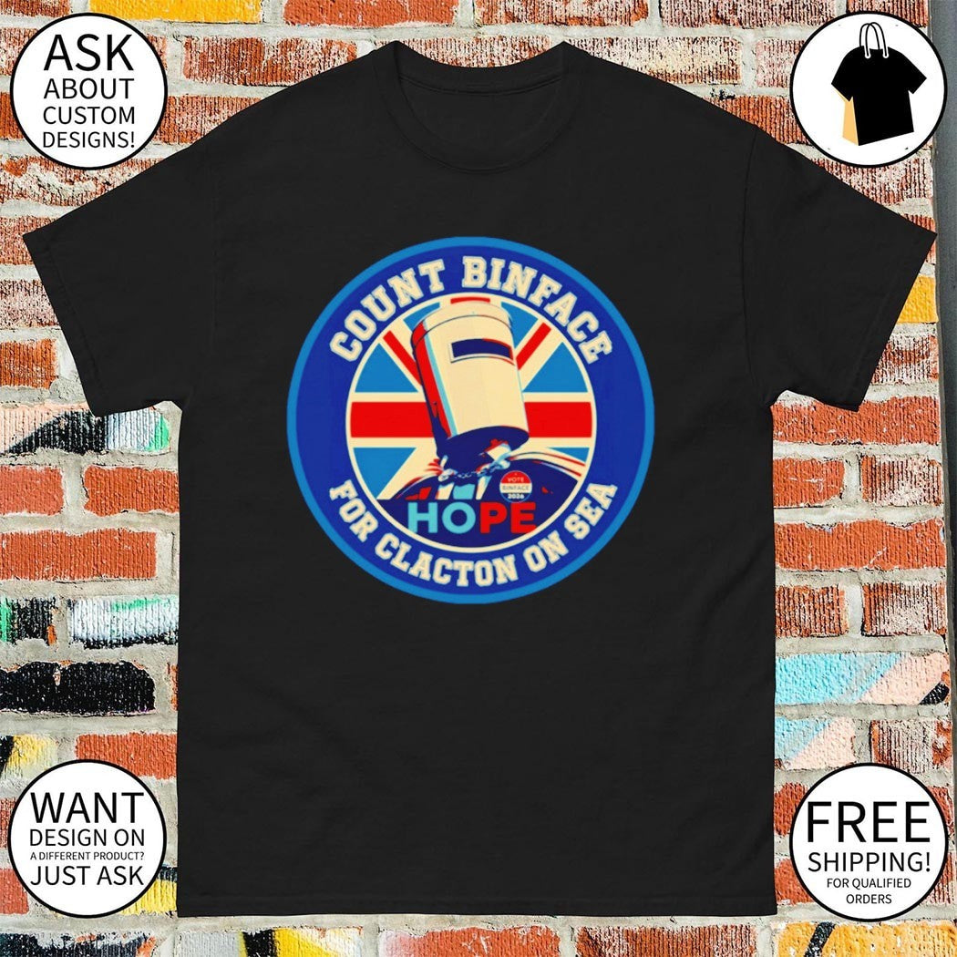 Vote Binface Count Binface for Clacton on Sea UK Election political shirt