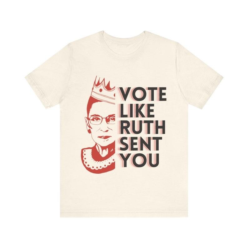 Vote Like Ruth Sent You Jersey Short Sleeve Tee, RBG Shirt, Womens Rightssss Hoodie, Sweatshirt | HypeDripTees.com
