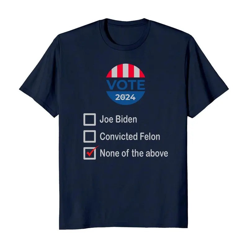 Vote None of the Above 2024 Election T-Shirt Crewneck Casual Hoodie, Sweatshirt | HypeDripTees.com