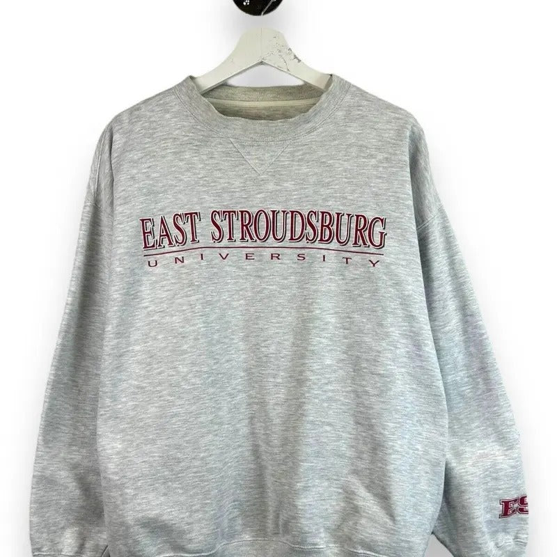 Vtg East Stroudsburg University Collegiate Spellout Graphic Sweatshirt Sz Large T-Shirts, Hoodie | HypeDripTees.com