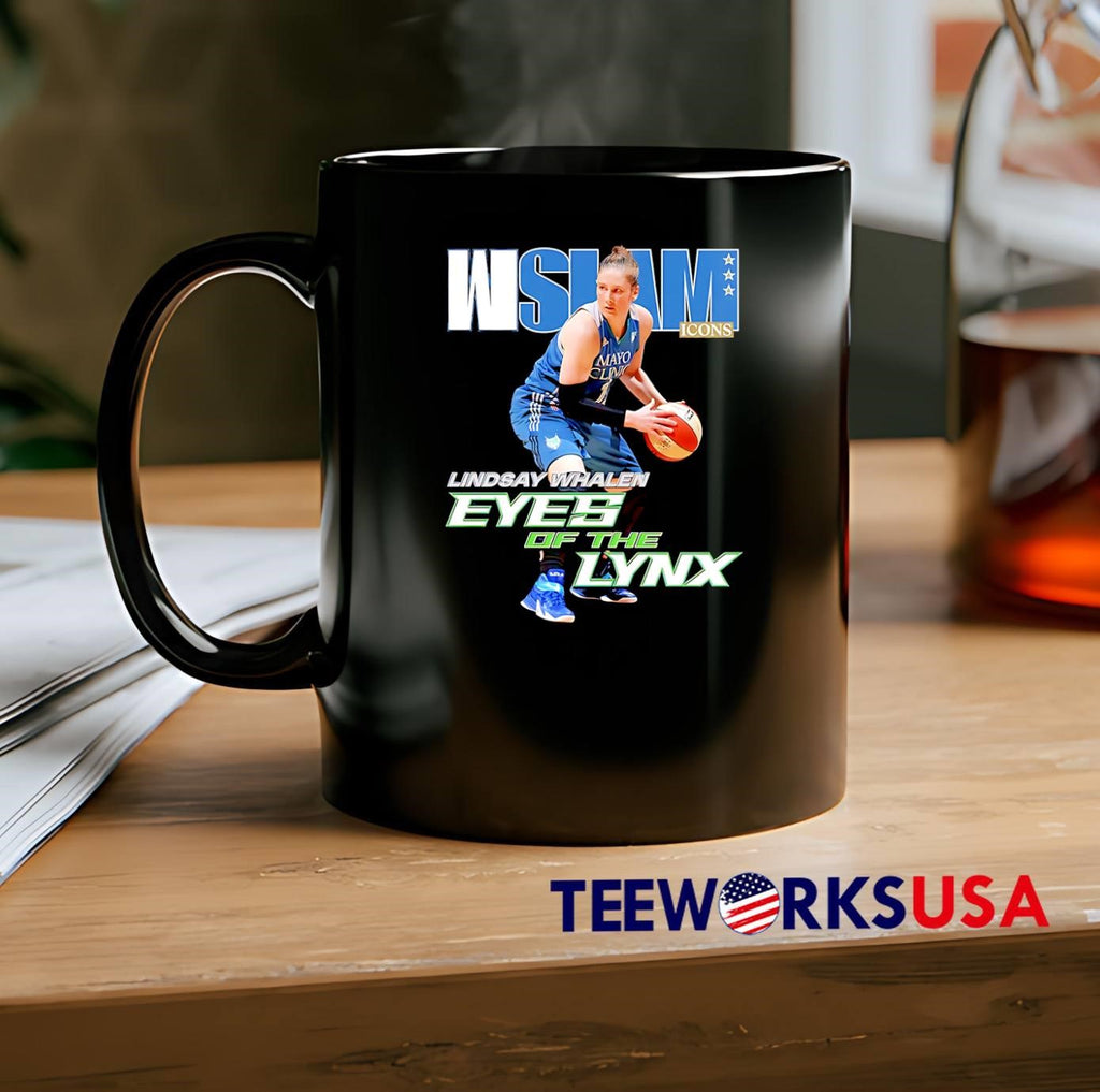 WSLAM ICONS Lindsay Whalen Basketball Eyes of the Lynx Minnesota Lynx T-Shirt