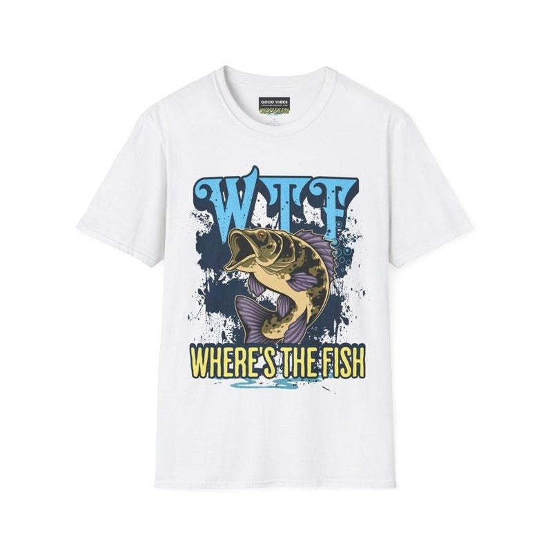 WTF What the Fish T Shirt Hoodie Sweater- Fly Fishing - Boat Fishing - Unisex T-Shirt - Funny Tee