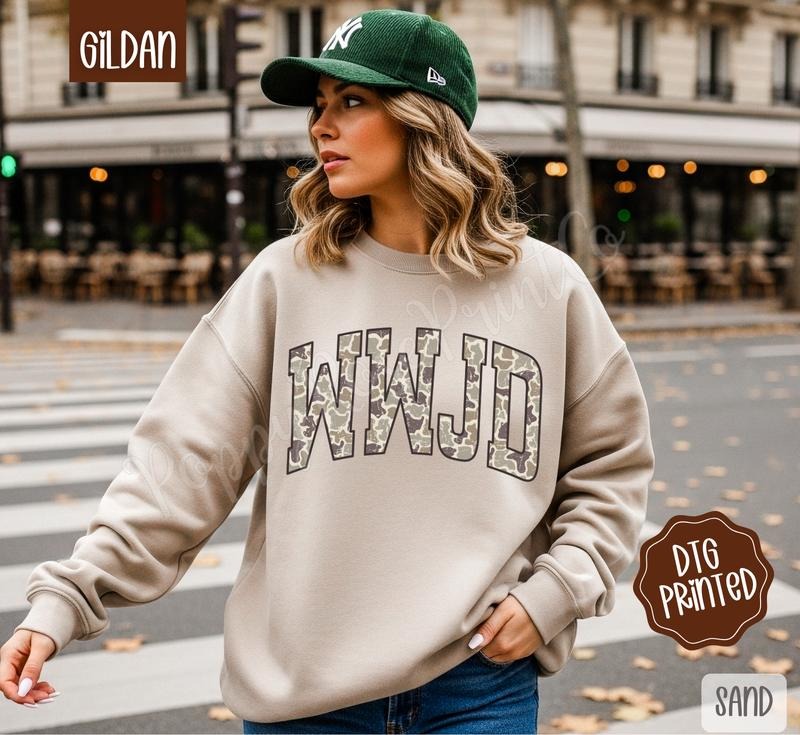WWJD Sweatshirt, Trendy Women's Religious Crewneck T-Shirts, Hoodie | HypeDripTees.com