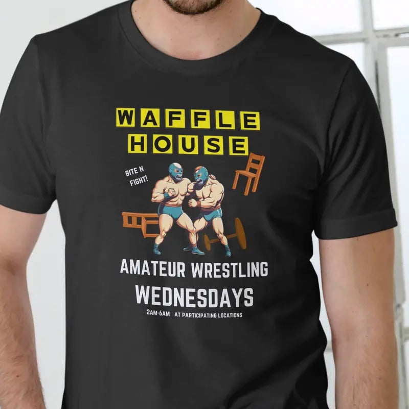 Waffle House Amateur Wrestling Wednesday T-Shirt