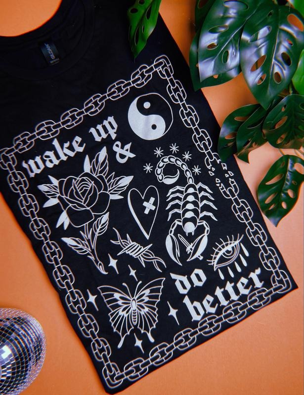 Wake Up & Do Better Unisex Shirt designed by Jade Quail graphic occasion Menswear Top Hoodie, Sweatshirt | HypeDripTees.com