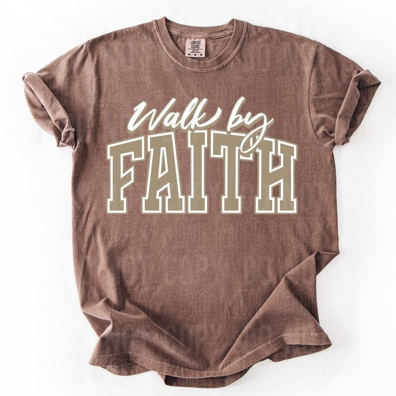 Walk by Faith DTF Transfers - THIS IS NOT A SHIRT Hoodie, Sweatshirt | HypeDripTees.com