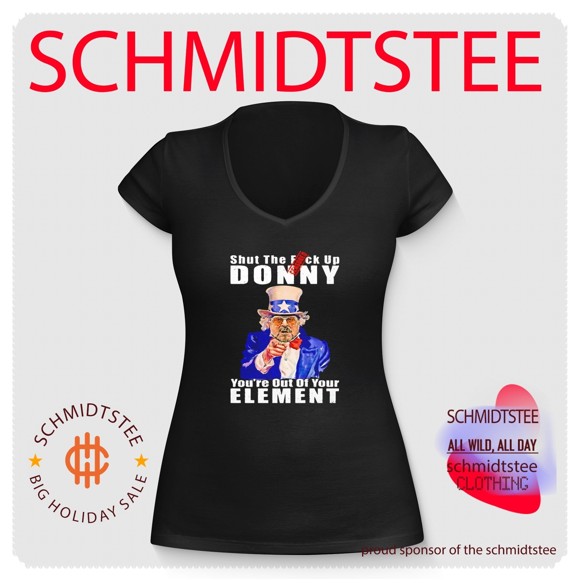 Walter Sobchak Shut The Fuck Up Donny Youre Out Of Your Element Anti Trump shirt