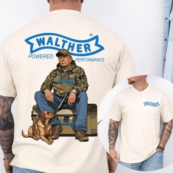Walther Trump Hunting Shirt,  Top Menswear, Gun Lover, Tactical Gear Shirt Hoodie, Sweatshirt | HypeDripTees.com