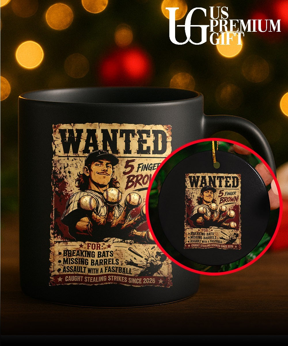 Wanted 5 Finger Brown Chicago Baseball vintage poster shirt