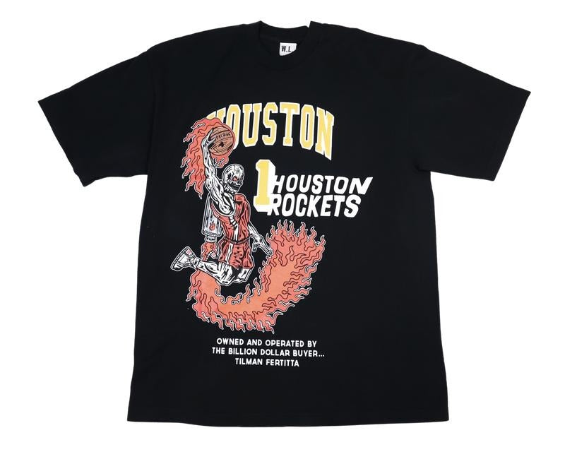 Warren Lotas Houston Rockets T-Shirt Black (WALO-ST002-BLACK) Size S-XL Hoodie, Sweatshirt | HypeDripTees.com