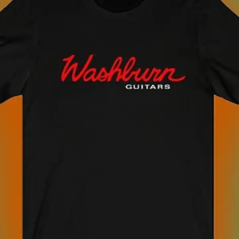 Washburn Guitar Red Logo Men's Black T-shirt Menswear Top Hoodie, Sweatshirt | HypeDripTees.com