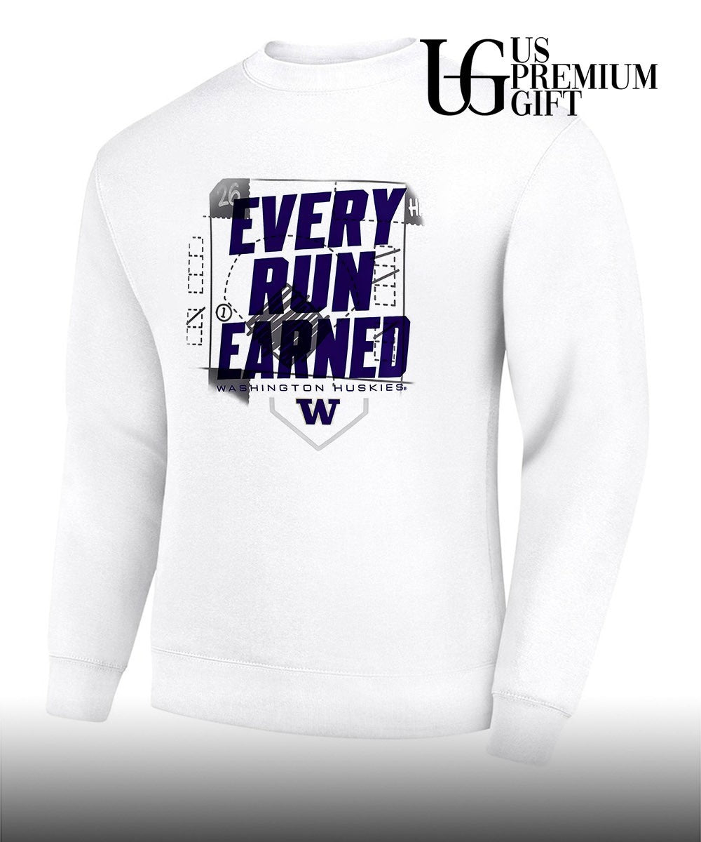 Washington Huskies Game Plan Baseball Every Run Earned 2026 shirt