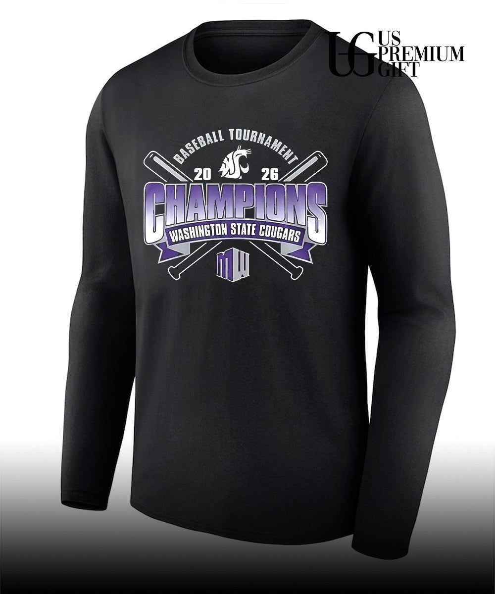Washington State Cougars 2026 Mountain West Baseball Champions shirt