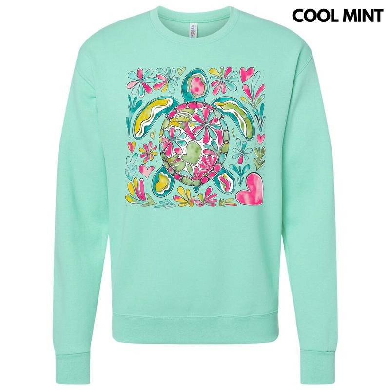 Watercolor Sea Turtle Sweatshirt 'NLB' T-Shirts, Hoodie | HypeDripTees.com