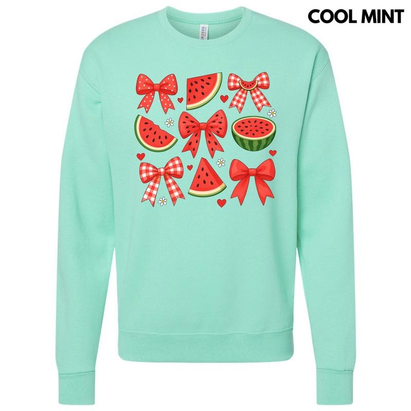 Watermelon Bow Collage Sweatshirt 'NLB' T-Shirts, Hoodie | HypeDripTees.com