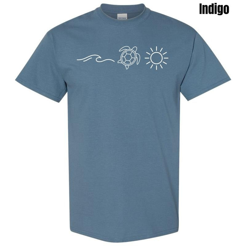 Wave Turtle Sun Gildan T-Shirt 'NLB' Hoodie, Sweatshirt | HypeDripTees.com