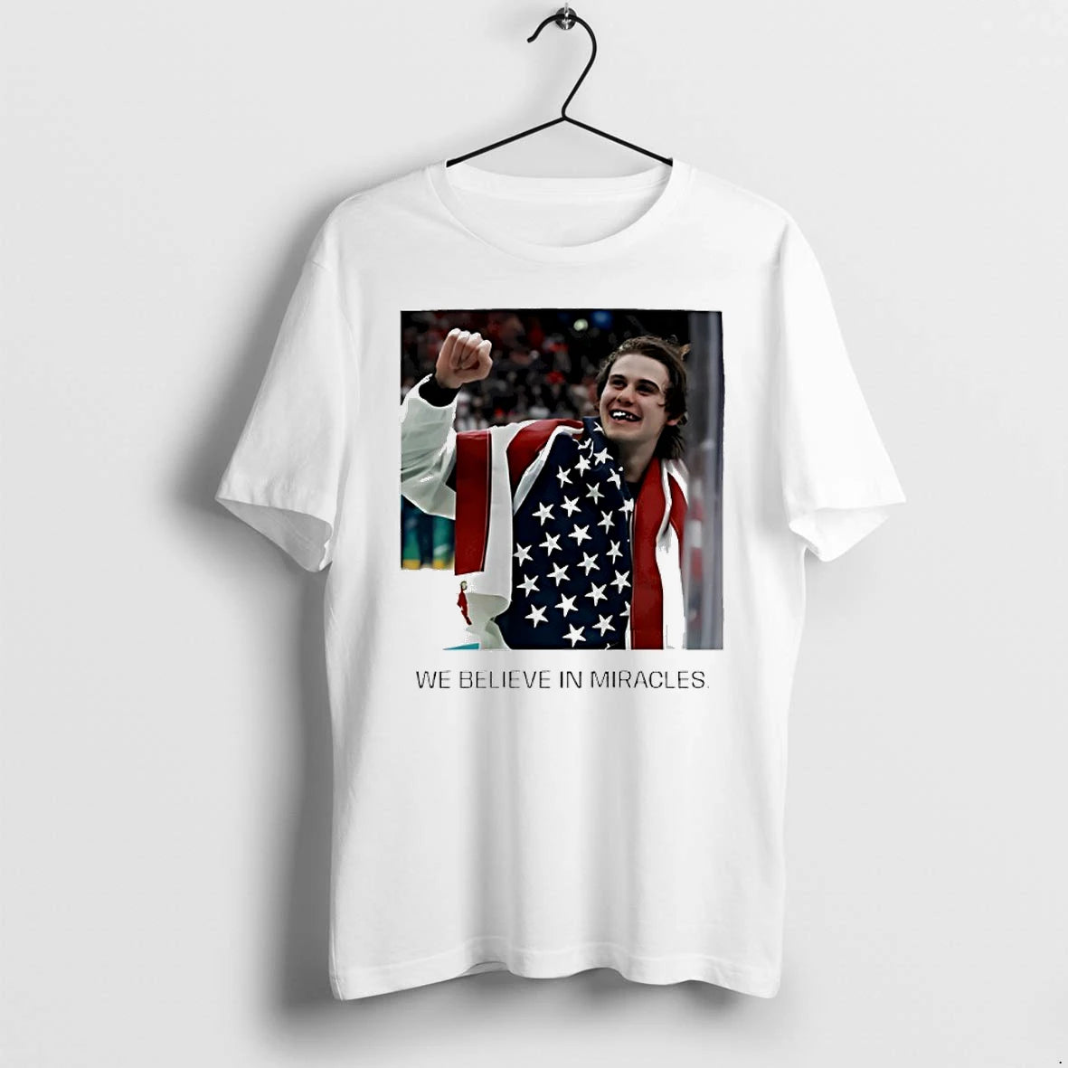We Believe In Miracles Jack Hughes Usa Hockey Champs Tshirts Sweater Hoodie, Sweatshirt | HypeDripTees.com