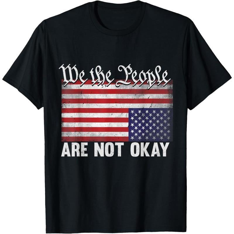 We The People Are Not Okay Flipped American Flag Patriotic T-Shirt JKW Hoodie, Sweatshirt | HypeDripTees.com