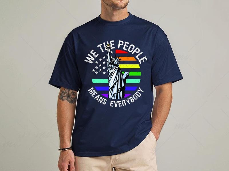 We The People Means Everyone Shirt, Equal Rights, Pride Shirt, LGBT T-Shirt, Social Justice, Human Rights, Anti Racism T-Shirt